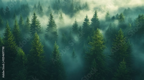 Misty Forest, A Breathtaking View