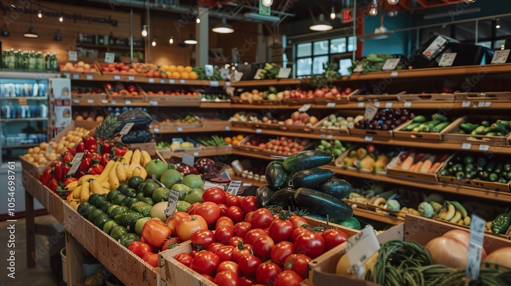 Fresh Produce at a Vibrant Farmers Market Fresh Produce at a Vibrant Farmers Market
