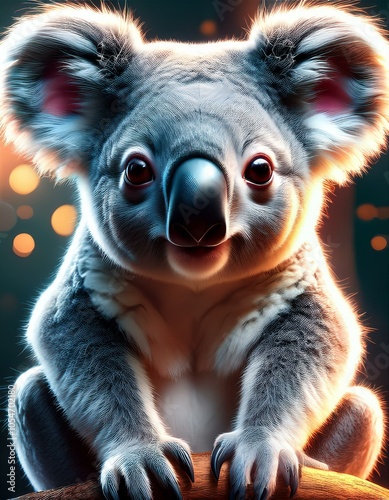  cute koala illustration photo