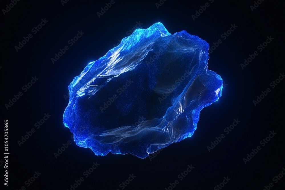 Blue crystal stone in the dark
Blue crystal stone in the dark