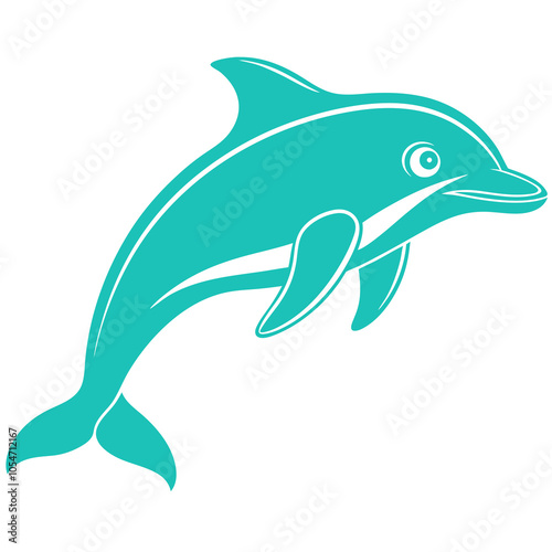 Playful Dolphin Vector Illustrations for Marine Life Enthusiasts