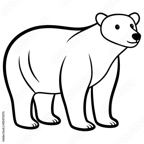 Polar Bear in Snowy Landscape – Icon of the Arctic Wilderness