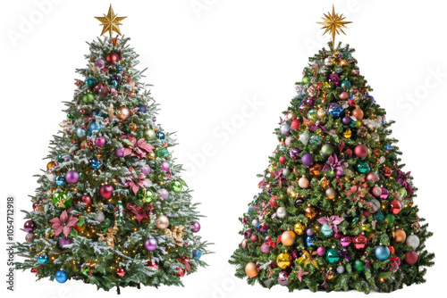 An exquisite selection of Christmas tree decorations, displaying an array of colorful ornaments in unique shapes to enhance holiday spirit.