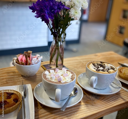 Foto Quaint coffee and cheese cafe in Ballater, Cambus O’May, Aberdeenshire, Scotland