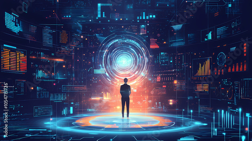 Fototapeta Naklejka Na Ścianę i Meble -  spaceship in the city