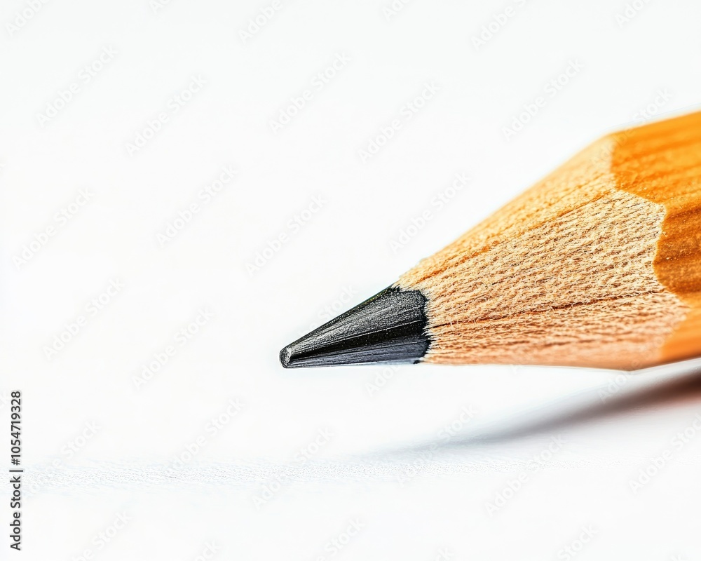 Fototapeta premium Close-up of a sharpened pencil tip.