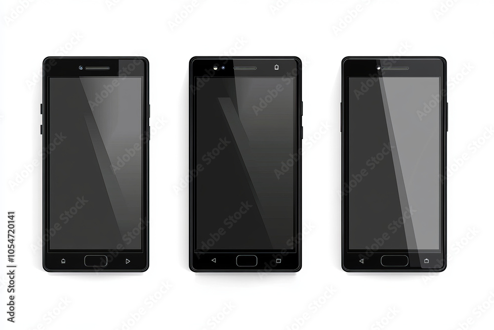 sleek black smartphone mockups for creative designs and presentations sleek black smartphone mockups for creative designs and presentations