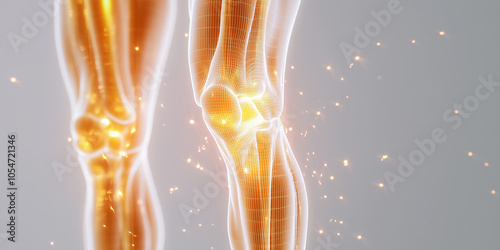 Joint Health Boost with Curcumin: Symbol of Curcumin for Reducing Inflammation and Enhancing Healthy Joints photo