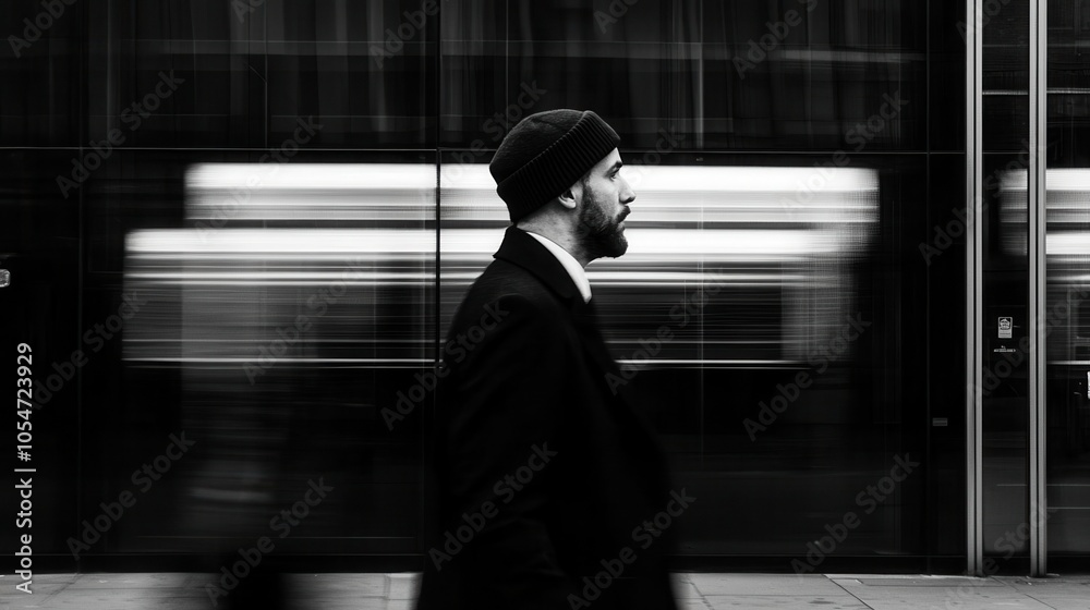 Fototapeta premium Warning passersby with a subtle gesture, [warn , onlookers , passersby], ,
