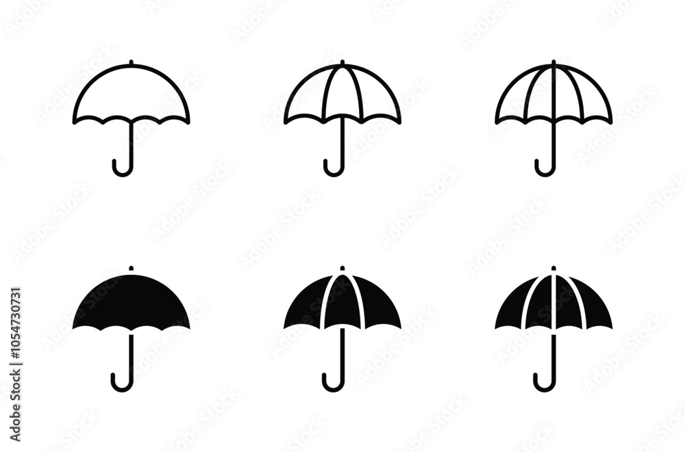 Umbrella Icon Vector for web, computer and mobile app Umbrella Icon Vector for web, computer and mobile app