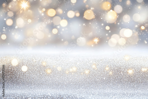 festive silver and gold glitter background for celebrations and holidays