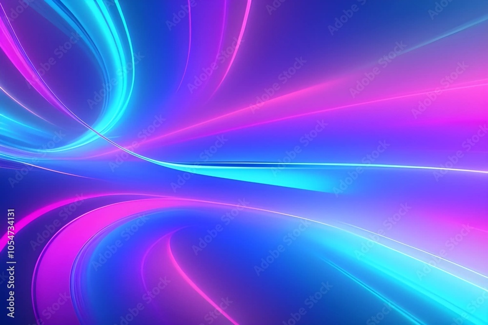 Colorful abstract design showcasing flowing neon curves and a radiant gradient, perfect for digital art Colorful abstract design showcasing flowing neon curves and a radiant gradient, perfect for digital art
