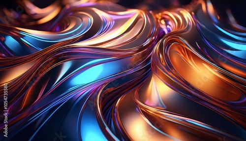 Fototapeta Naklejka Na Ścianę i Meble -  Shiny metal background