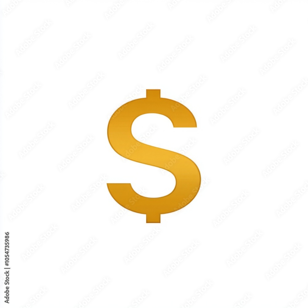 A golden dollar sign symbolizing money and finance. A golden dollar sign symbolizing money and finance.