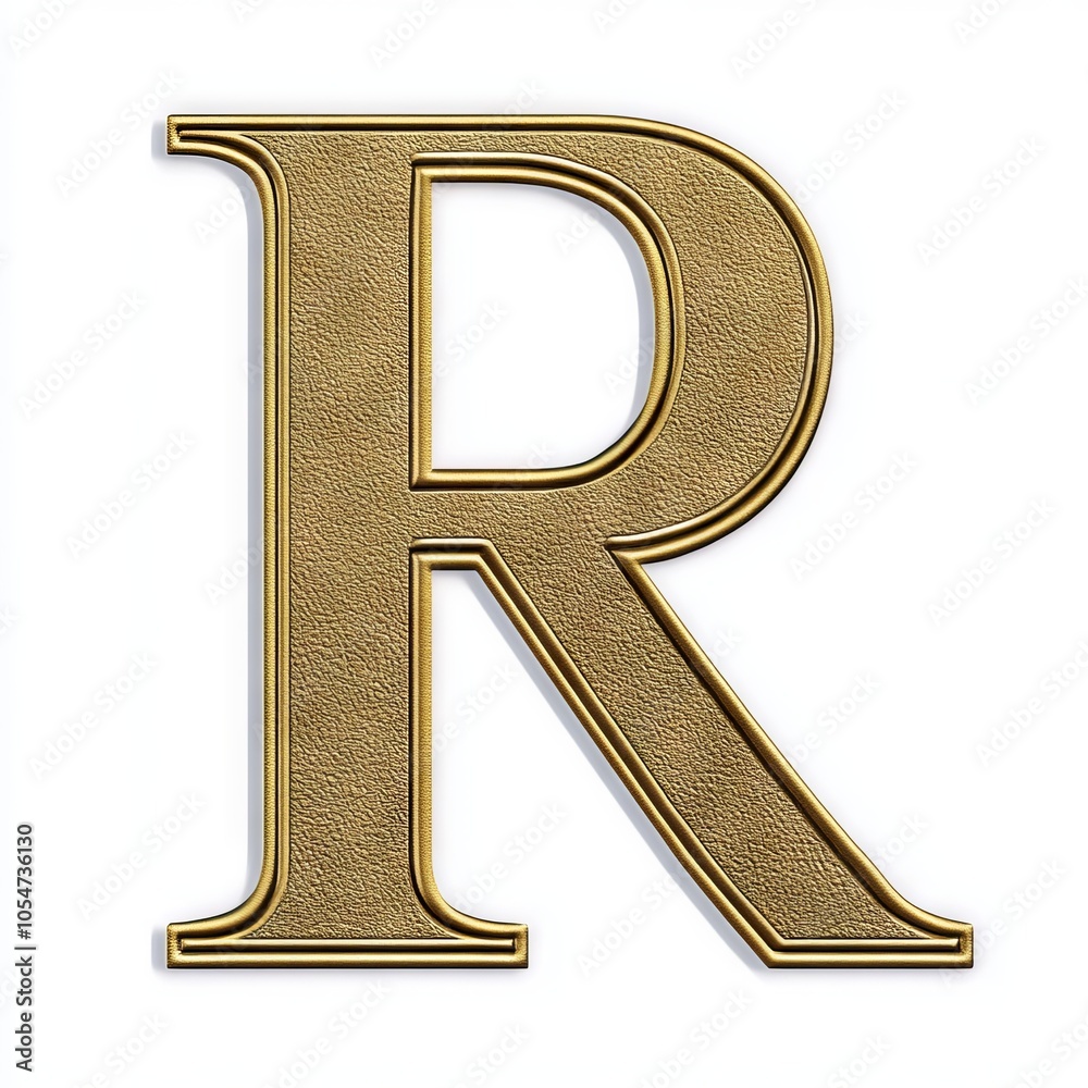 A stylized golden letter A stylized golden letter