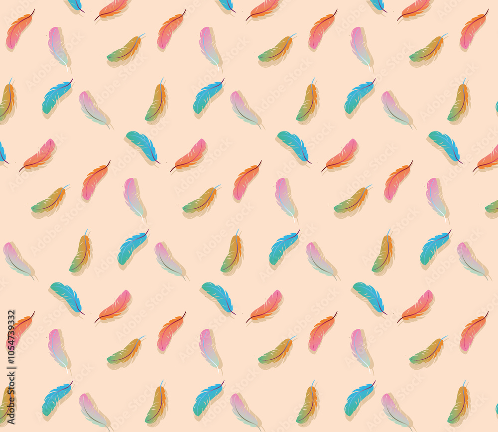 seamless pattern with feathers seamless pattern with feathers