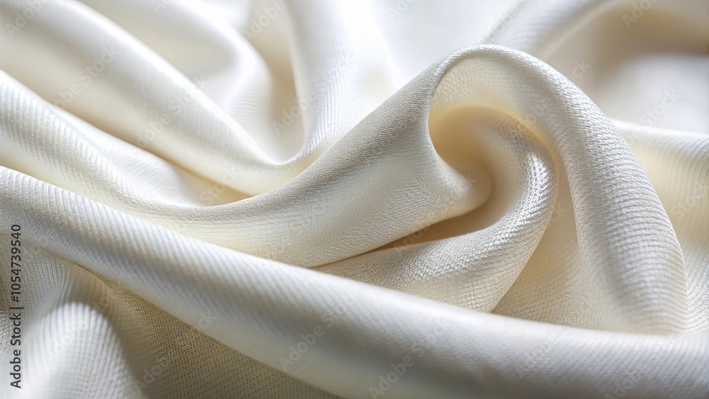 The Delicate Fluidity of a Creamy White Fabric The Delicate Fluidity of a Creamy White Fabric