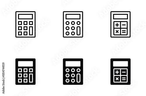 Calculator vector icon. Calculator symbol icon