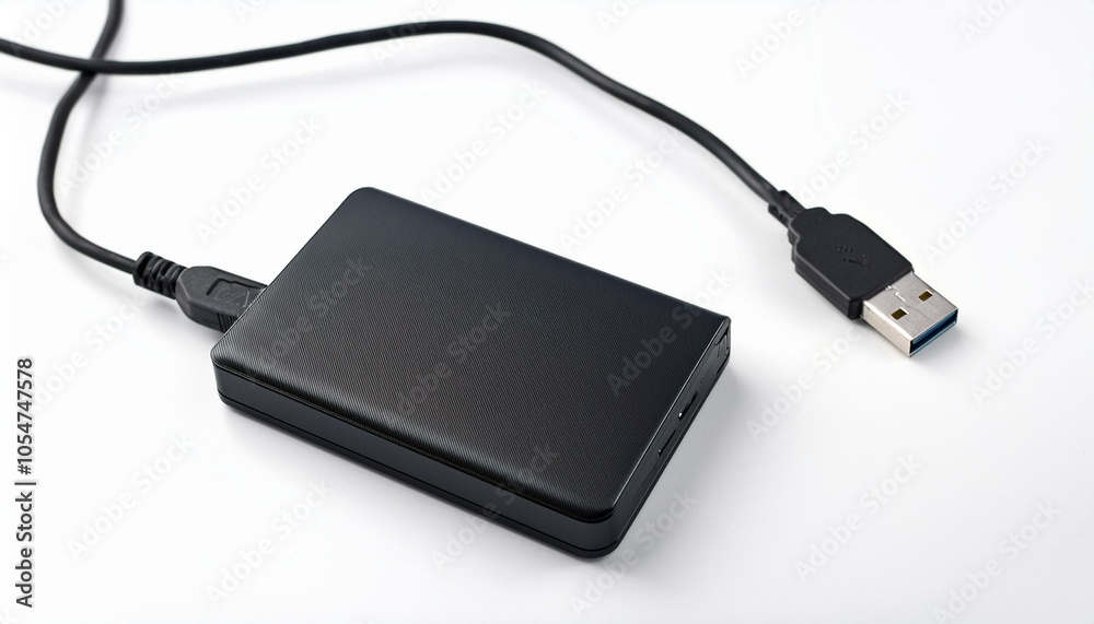 Black external hard drive Black external hard drive