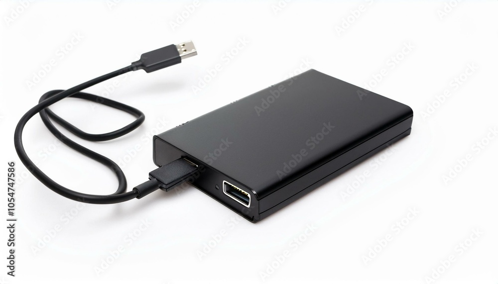 Black external hard drive Black external hard drive