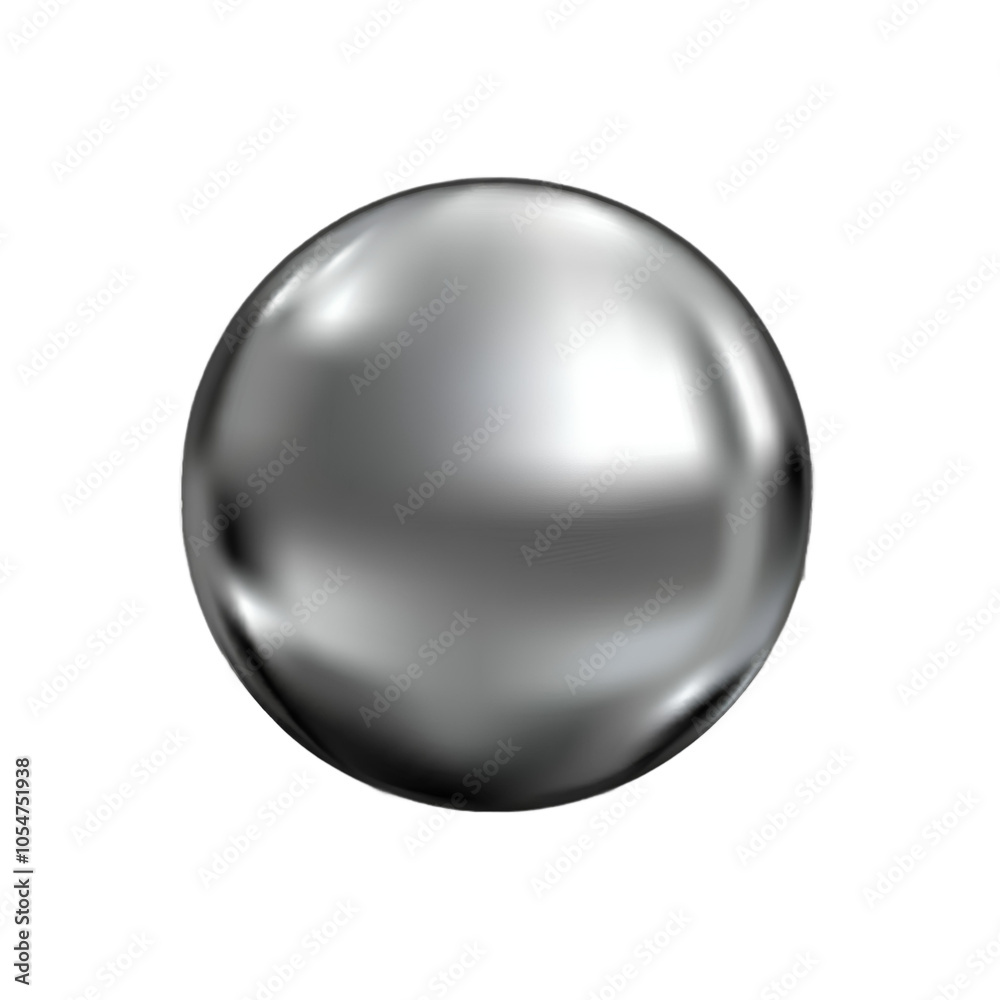 Glossy silver sphere with subtle reflections on a black background, giving a smooth, metallic appearance. Glossy silver sphere with subtle reflections on a black background, giving a smooth, metallic appearance.