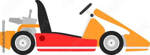 Gokart car side view