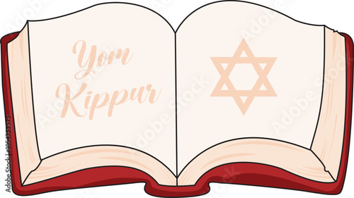 Yom kippur torah Illustration