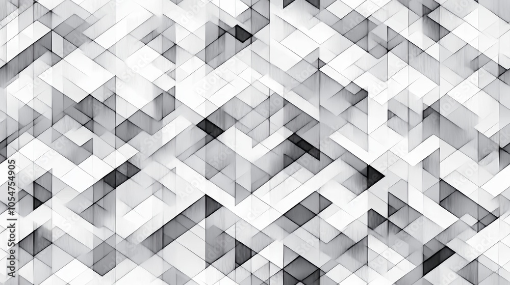 Abstract Seamless Geometric Background with 3D Cubes in Monochrome for Modern Design Projects Abstract Seamless Geometric Background with 3D Cubes in Monochrome for Modern Design Projects