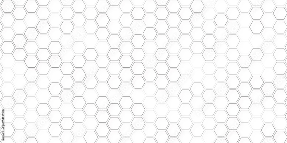 Abstract seamless pattern, white gray ceramic tiles floor. Concrete hexagonal paver blocks. Design geometric mosaic texture for the decoration of the bathroom, vector illustration Abstract seamless pattern, white gray ceramic tiles floor. Concrete hexagonal paver blocks. Design geometric mosaic texture for the decoration of the bathroom, vector illustration