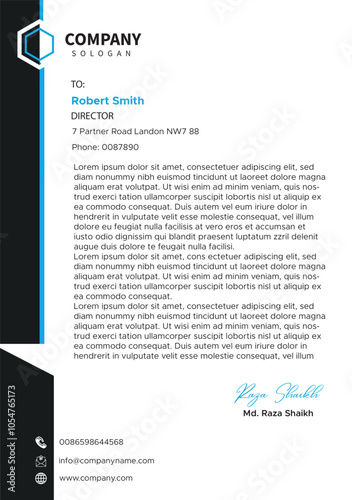 Company Letter Head Design in Attractive style 