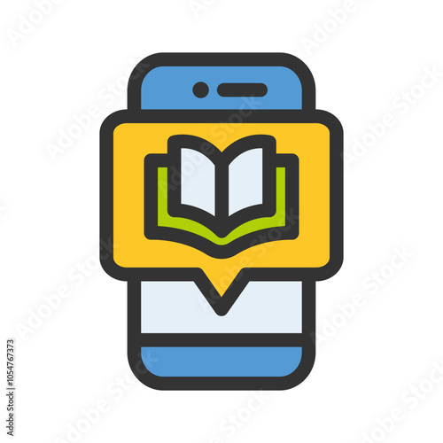 ebook learning online filled style