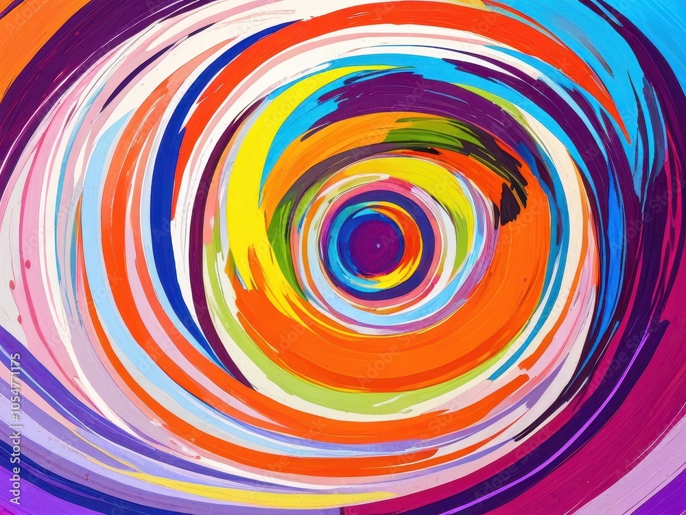 Abstract Painting with Vibrant Colors Abstract Painting with Vibrant Colors