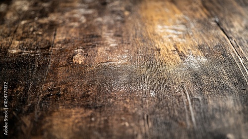 Rough Rustic Textured Old Wood Surface with Natural Patterns and Organic Appeal : Generative AI