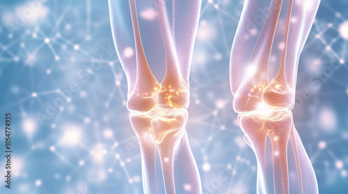 Graphic Representation of Chondroitin Benefits for Healthy Joints and Cartilage Support, Promoting Smooth Mobility photo