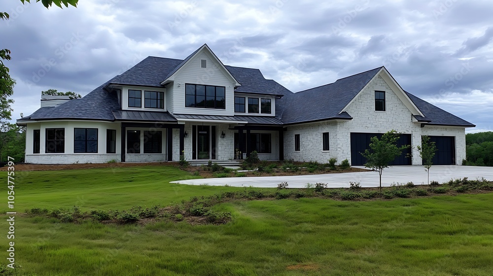 Modern Luxury Home Surrounded by Lush Greenery Design Architecture and Scenic Environment : Generative AI Modern Luxury Home Surrounded by Lush Greenery Design Architecture and Scenic Environment : Generative AI