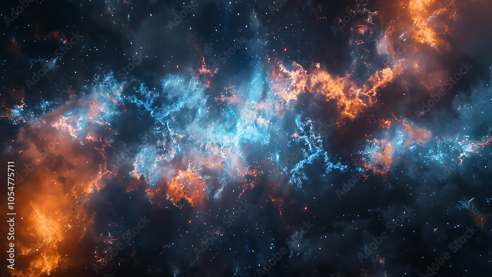 Bright Nebula in Outer Space Bright Nebula in Outer Space