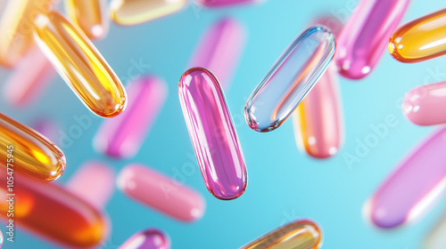 Embracing Health: Hologram of Multivitamins Supporting Nutritional Balance and a Vibrant Lifestyle