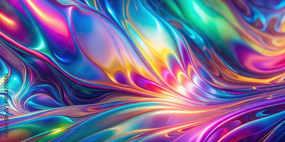 Iridescent abstract background with colorful chromatic aberrations, render, iridescent, abstract, background Iridescent abstract background with colorful chromatic aberrations, render, iridescent, abstract, background