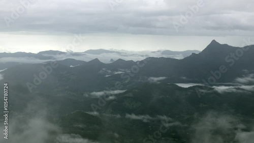 Wollumbin Mount Warning mountain valley dense fog time-lapse Australia photo