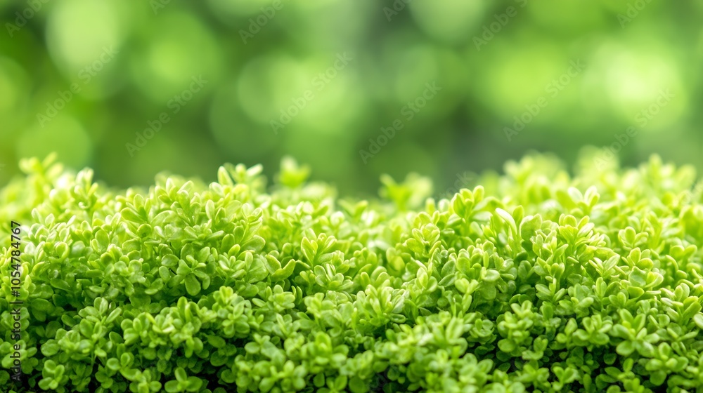 Vibrant Green Hedge with Soft Defocused Background Ideal for Nature and Garden Themes : Generative AI Vibrant Green Hedge with Soft Defocused Background Ideal for Nature and Garden Themes : Generative AI
