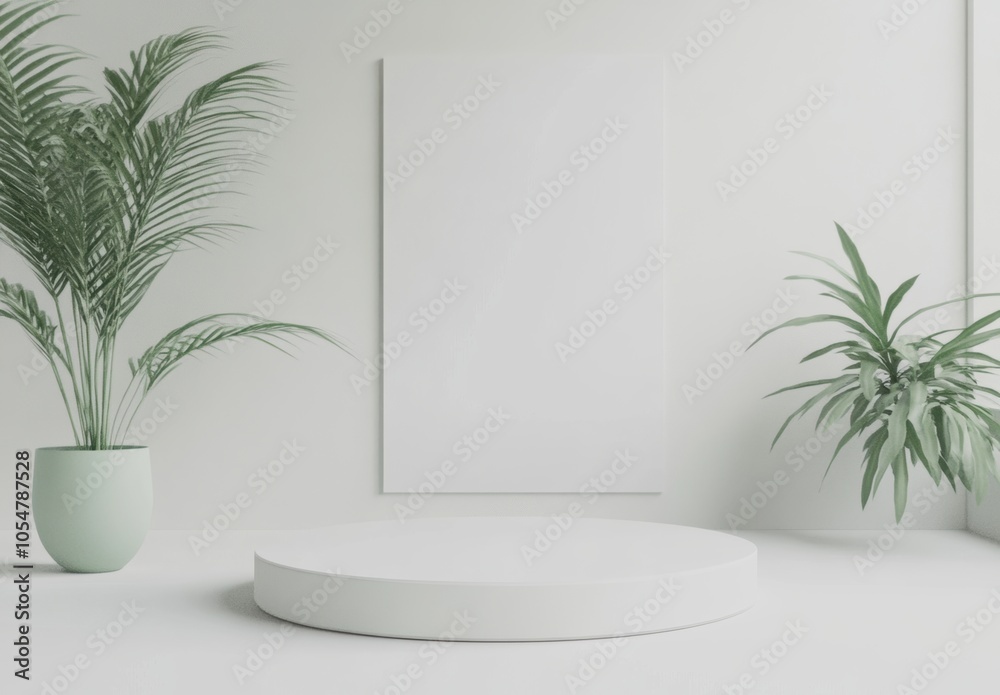 White Podium Mockup. White Podium Mockup.