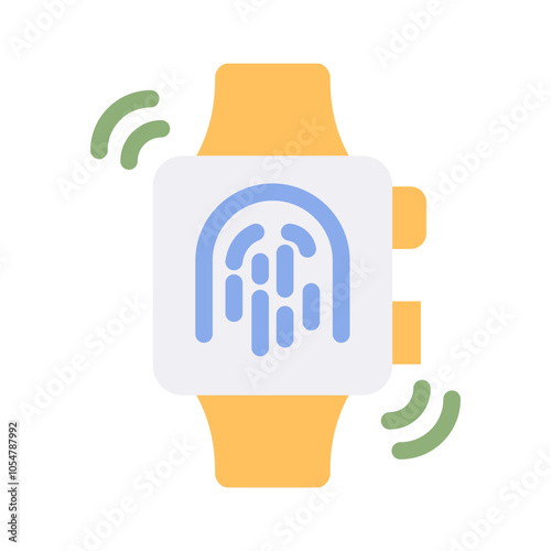smart watch connection flat style