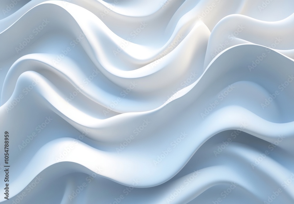 Abstract White Waves. Abstract White Waves.