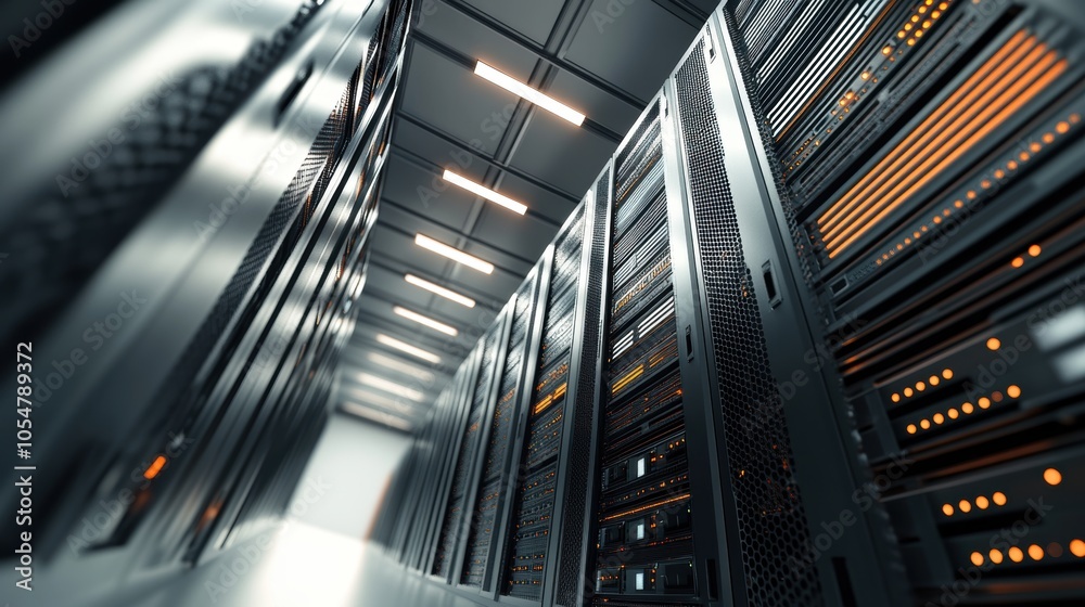 Obraz premium Server Room Data Center.