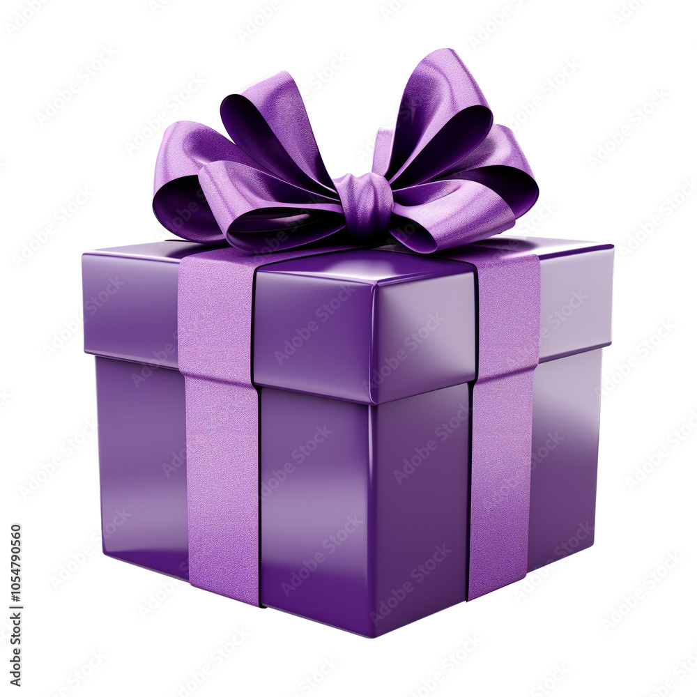 Elegant Purple Gift Box with Bow for Special Occasions and Luxury Celebrations PNG Icon on transparent background Elegant Purple Gift Box with Bow for Special Occasions and Luxury Celebrations PNG Icon on transparent background