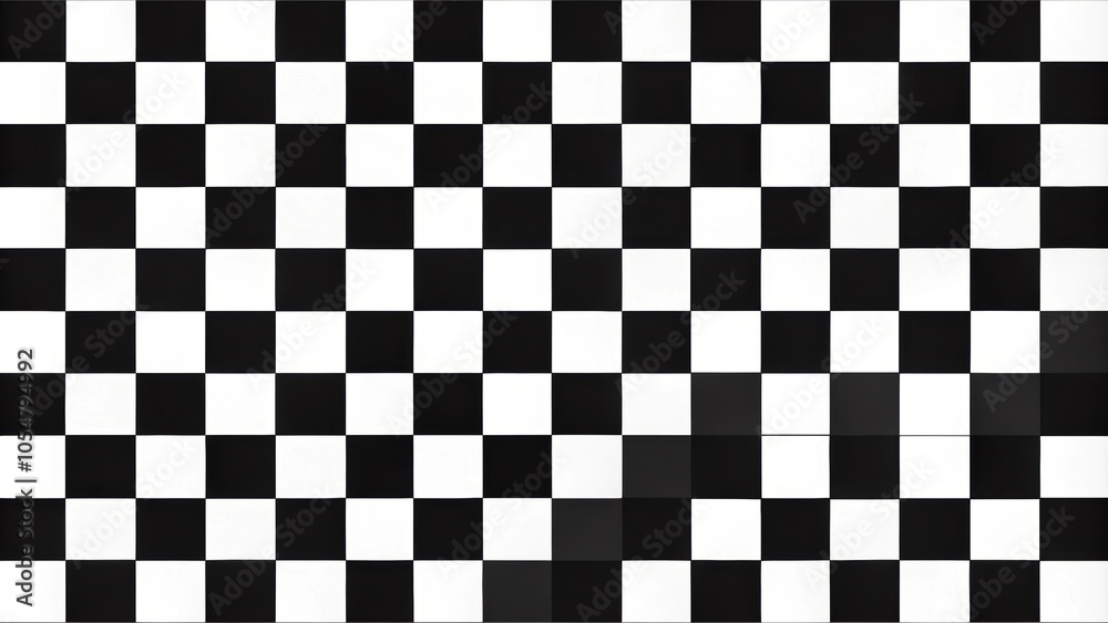 Fototapeta premium Monochrome checkered pattern with a grid of small squares, monochrome, checkered, pattern, grid, squares