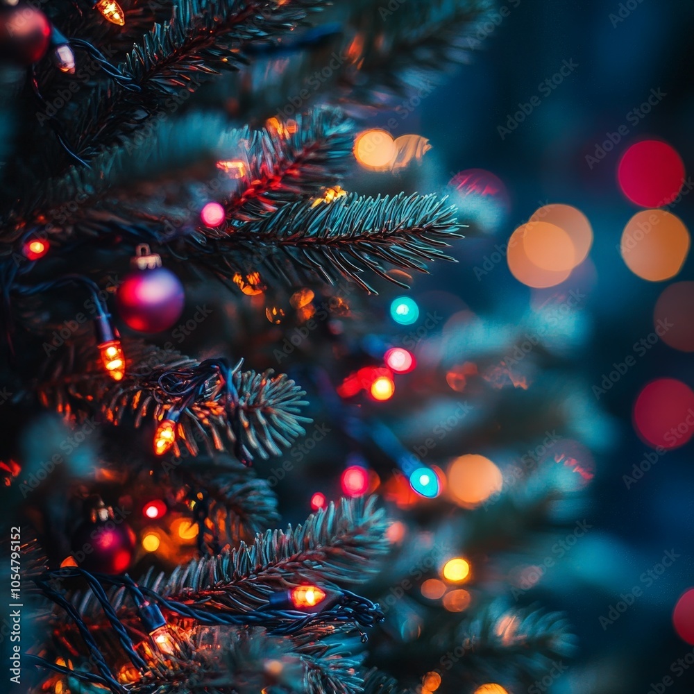 Abstract Christmas bokeh with colorful festive lights Abstract Christmas bokeh with colorful festive lights
