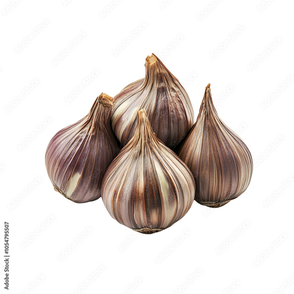 Obraz premium Closeup of Black Garlic Bulbs