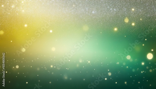 Abstract background, glitter silver and color Green yellow background with 2 light leaks