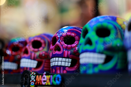 Day of the Dead handmade skulls